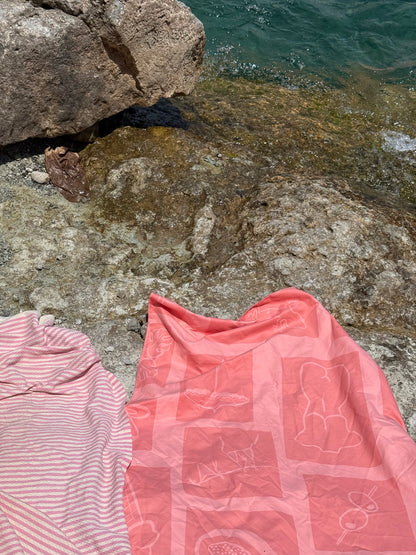 SERVIETTE EN MICROFIBRES - Peachy Club
