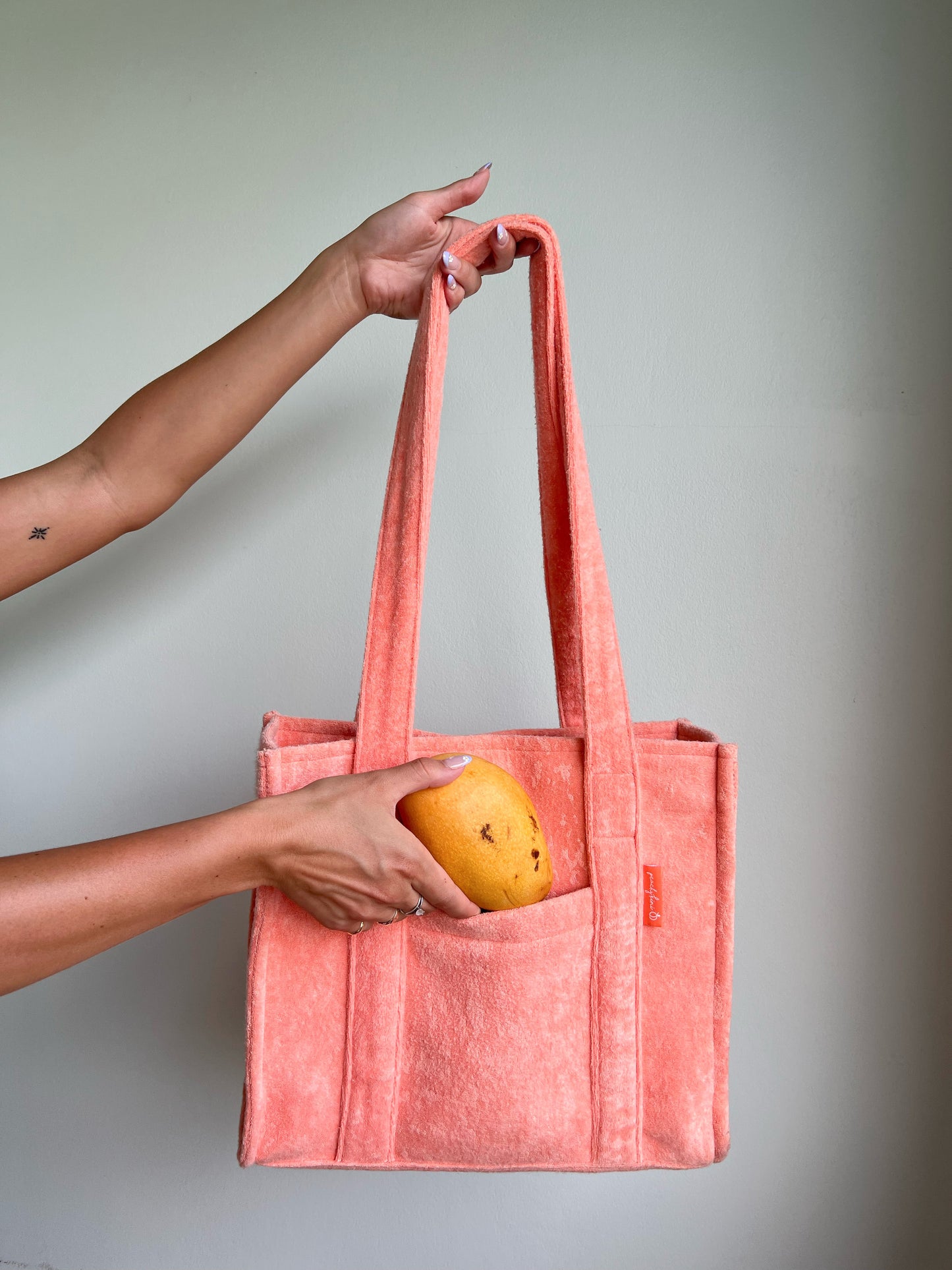 Terry bag - Peachy color