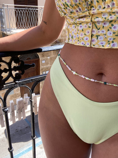 Belly Jewelry - Vert et Rose